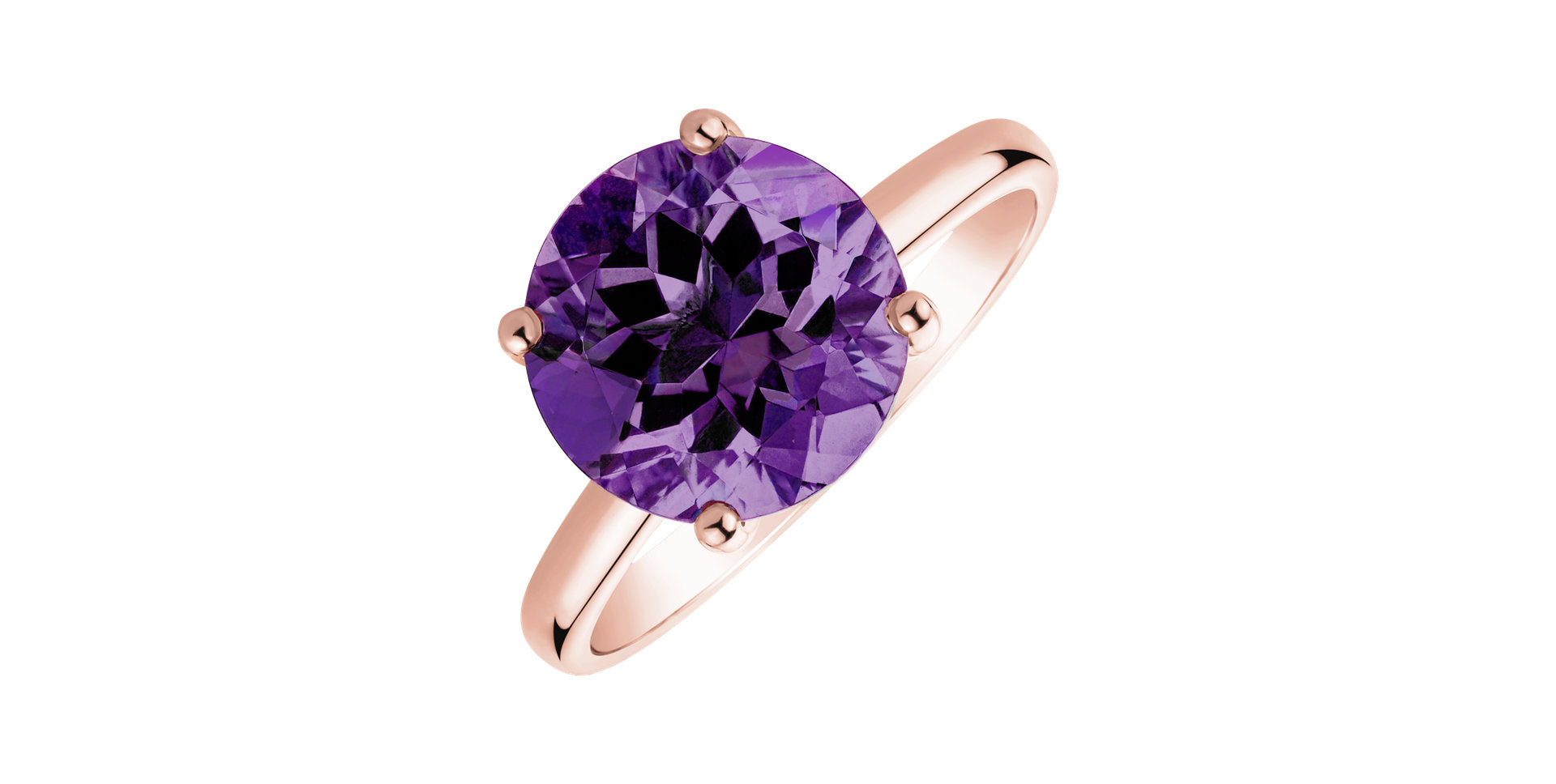 Ring with Amethyst Bonbon