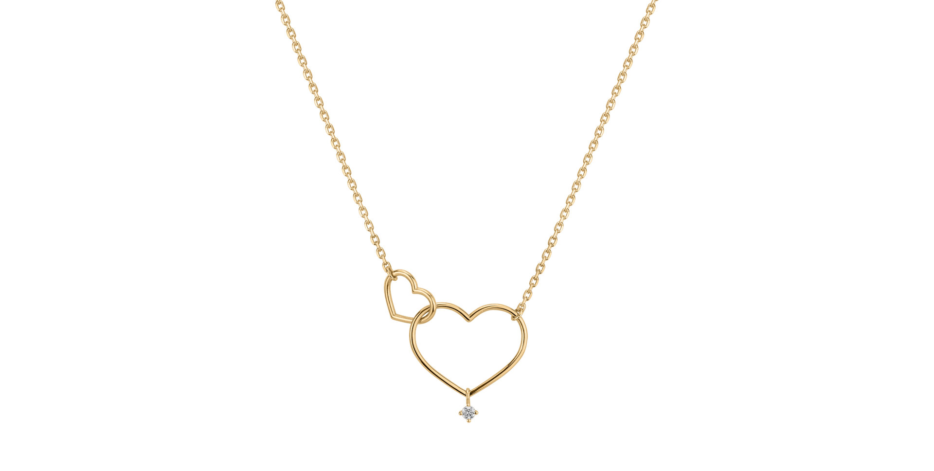 Diamond necklace Double Love
