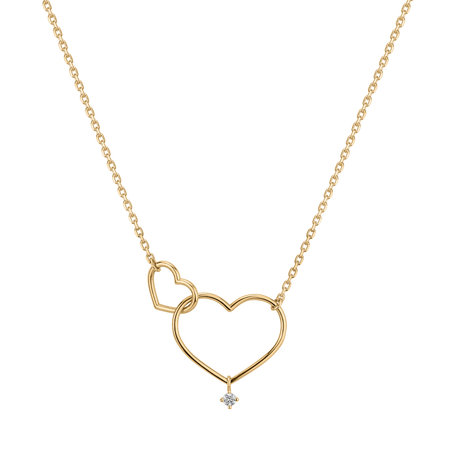 Diamond necklace Double Love