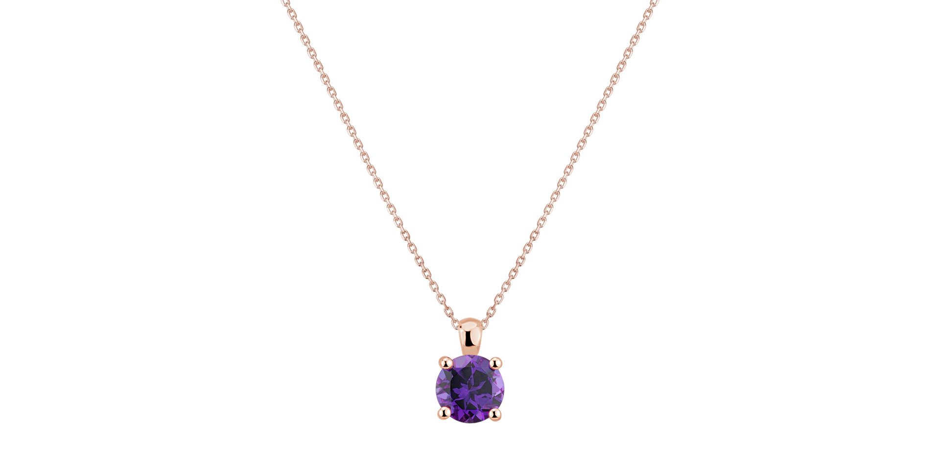 Necklace with Amethyst Brazil Monsoon Bonbon