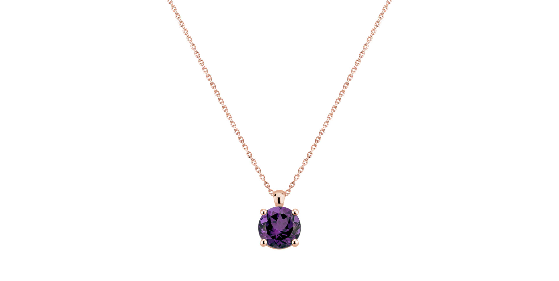 Necklace with Amethyst Brazil Monsoon Bonbon