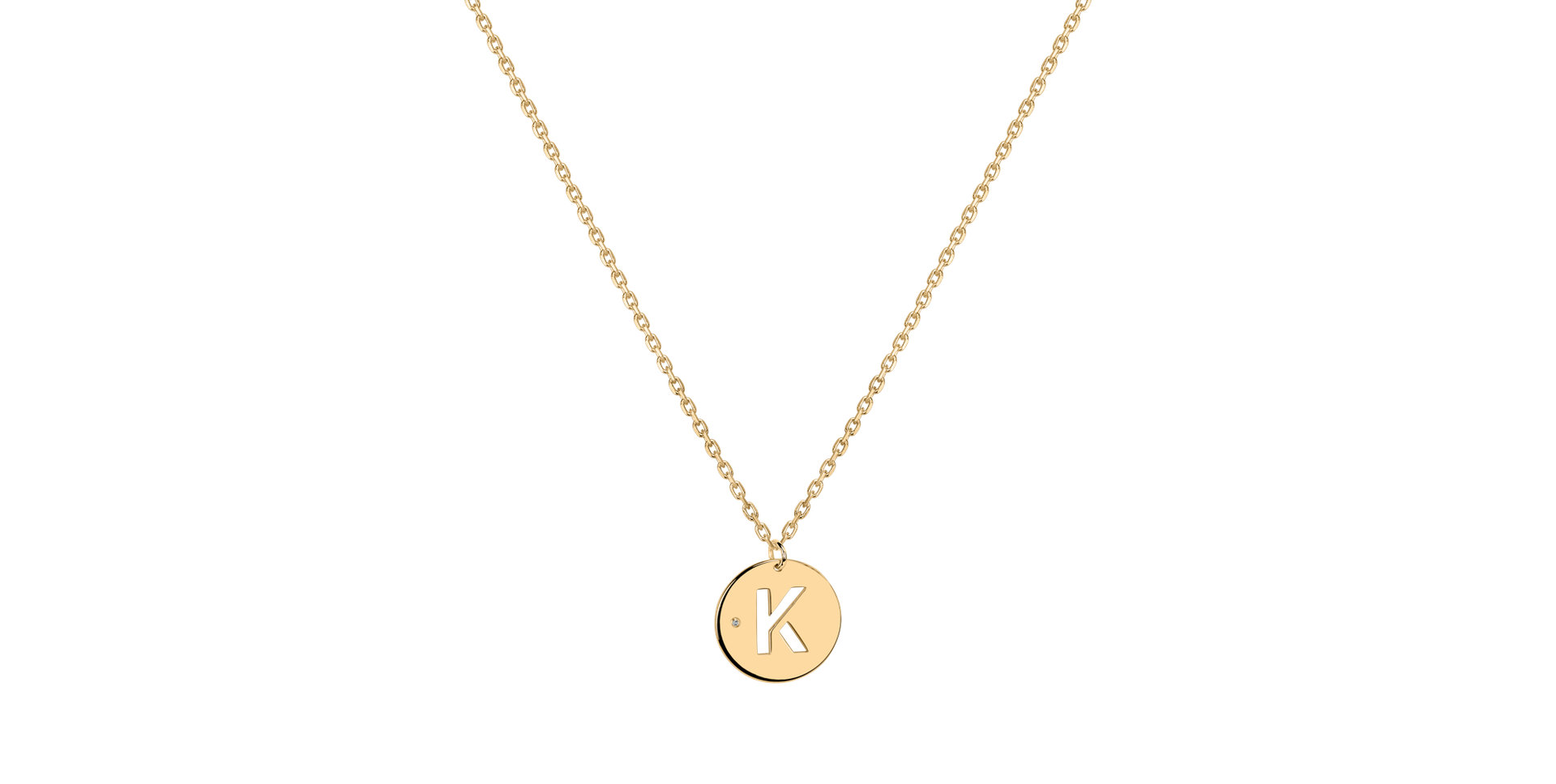Diamond necklace Cut Coins K