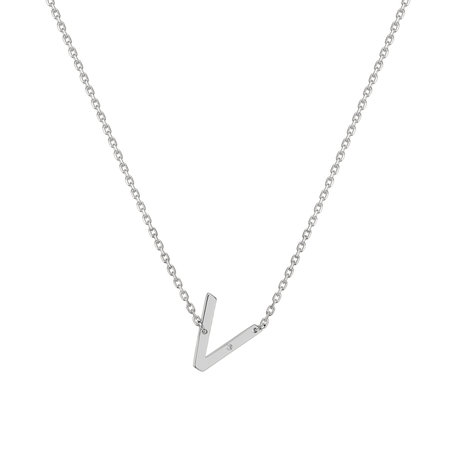 Diamond necklace Big Laser Line V