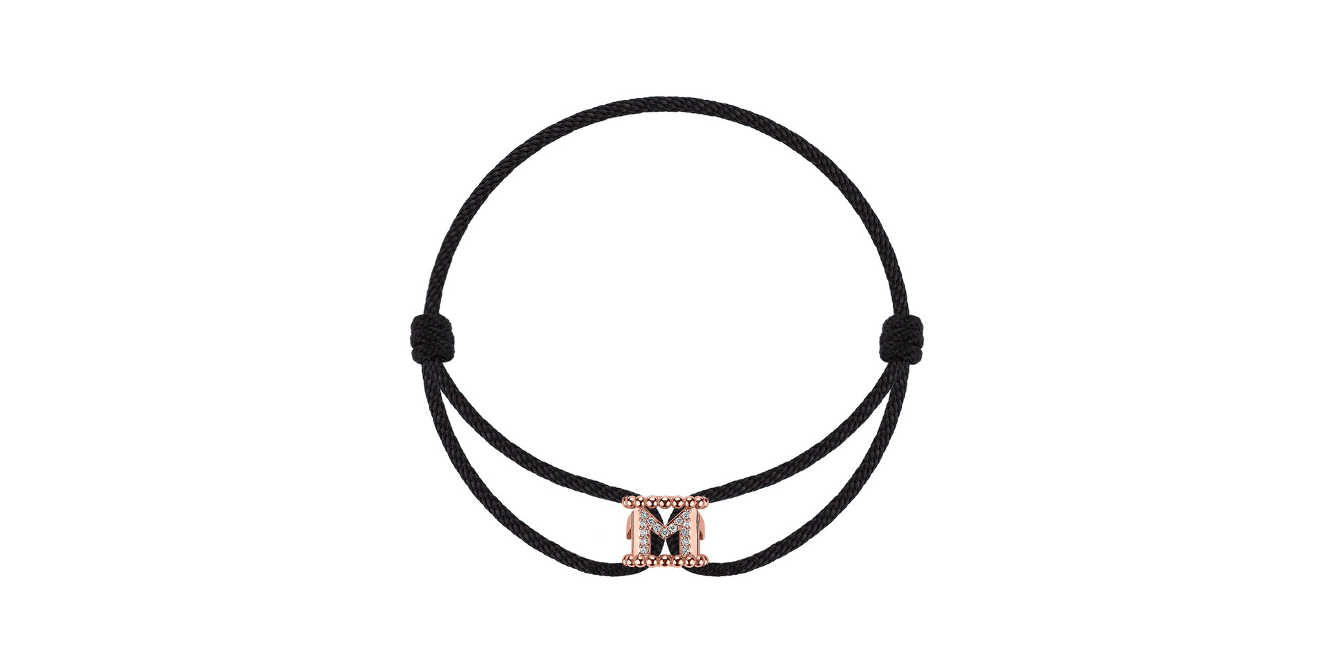 Bracelet with diamonds Magnificent Letter