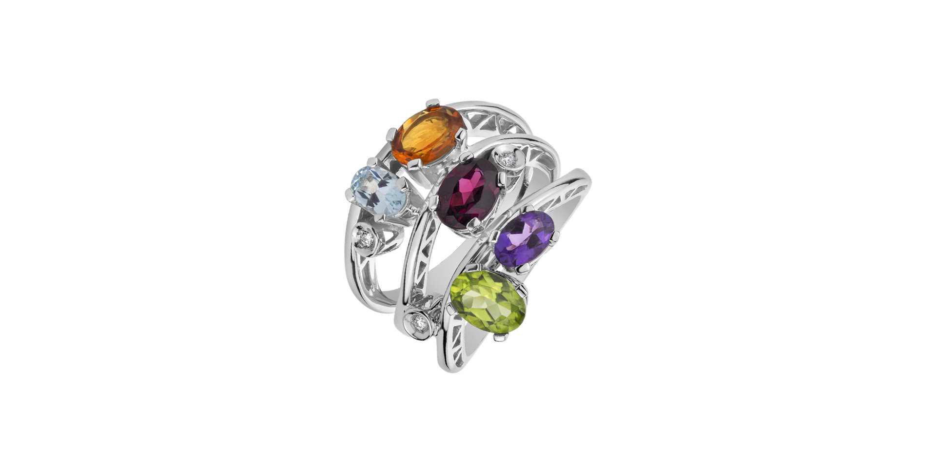 Diamond ring and gemstones Magic World