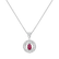 Diamond pendant with Ruby Miracle Flame3