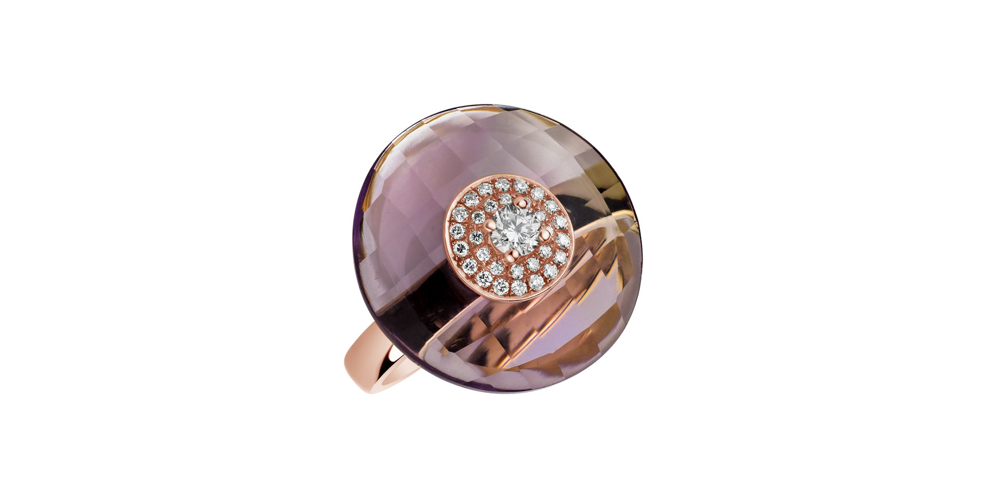 Diamond rings with Amethyst Sweet Candy