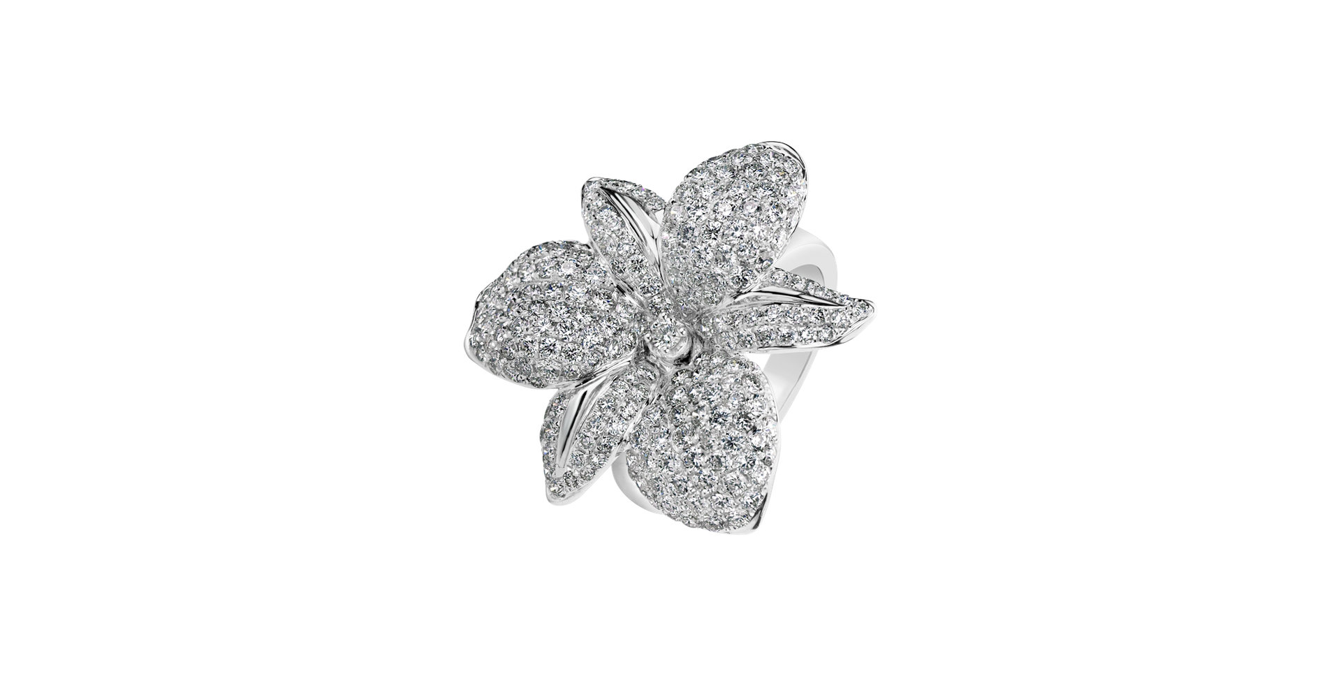 Diamond ring Hawaii Orchid