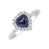 Diamond ring with Sapphire Longing Heart4