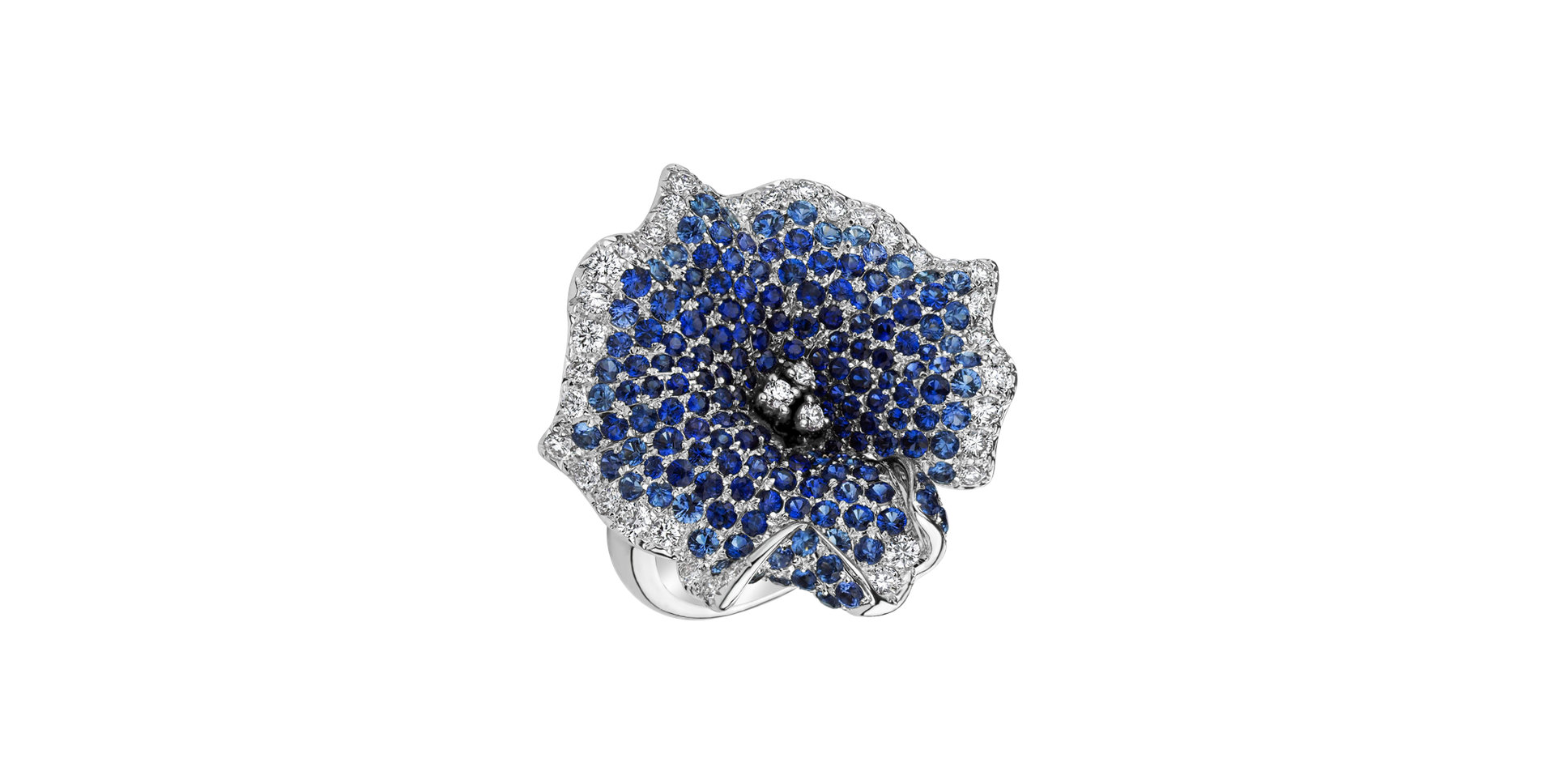 Diamond ring with Sapphire Aelene