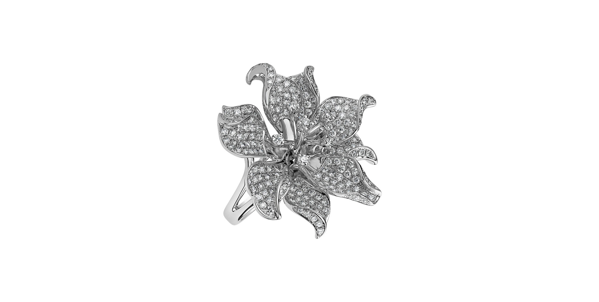 Diamond ring Royal Flower