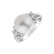 Diamond ring with Pearl Solomon Sea4