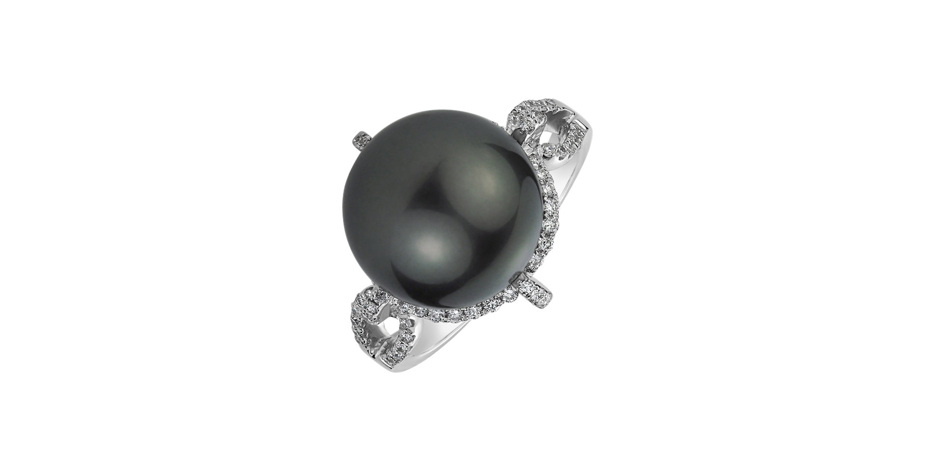 Diamond ring with Pearl Keres