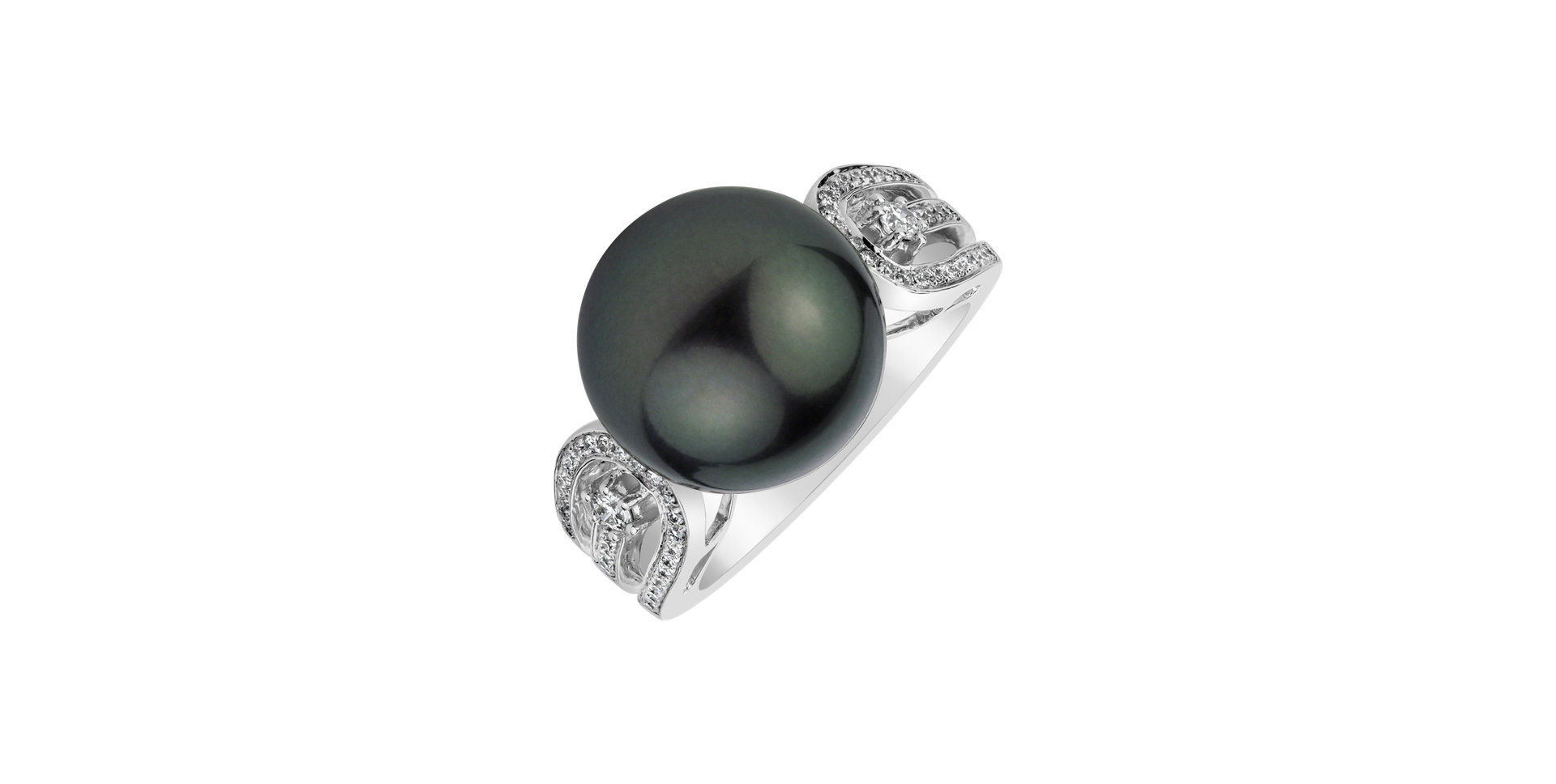 Diamond ring with Pearl Eos