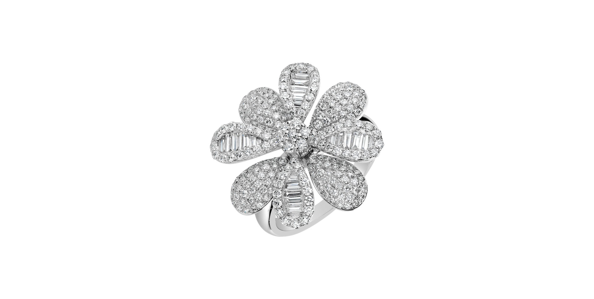 Diamond ring Lucky Flower