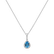 Diamond pendant with Topaz Elfique Tear3