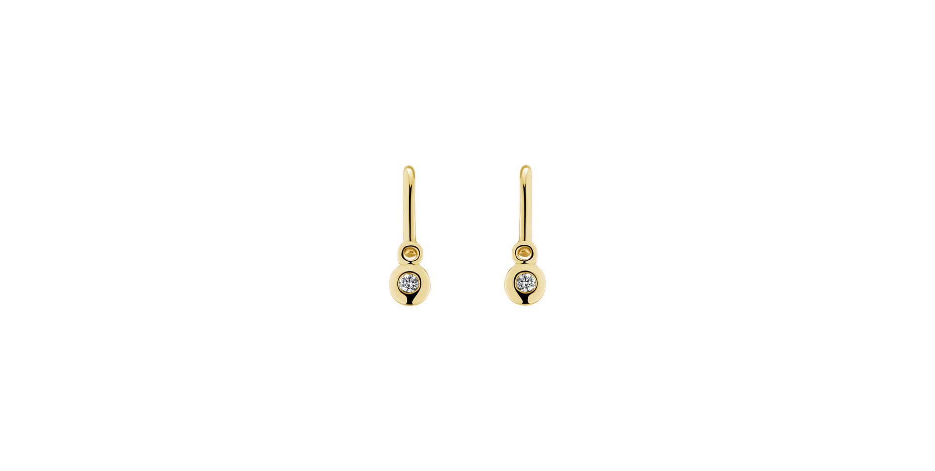 Children's diamond earrings Brilliant luck