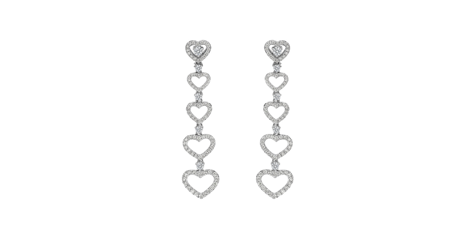 Diamond earrings Hearts Halliday