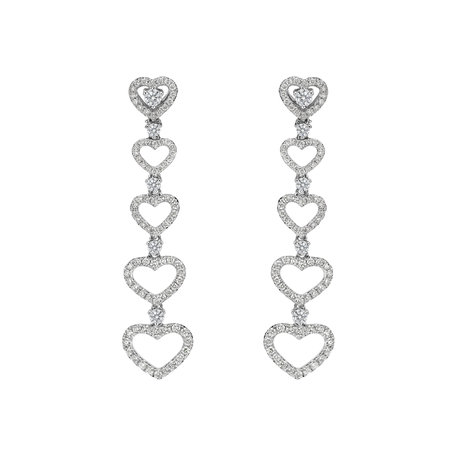 Diamond earrings Hearts Halliday