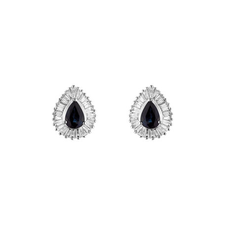 Diamond earrings with Sapphire Tryndamere