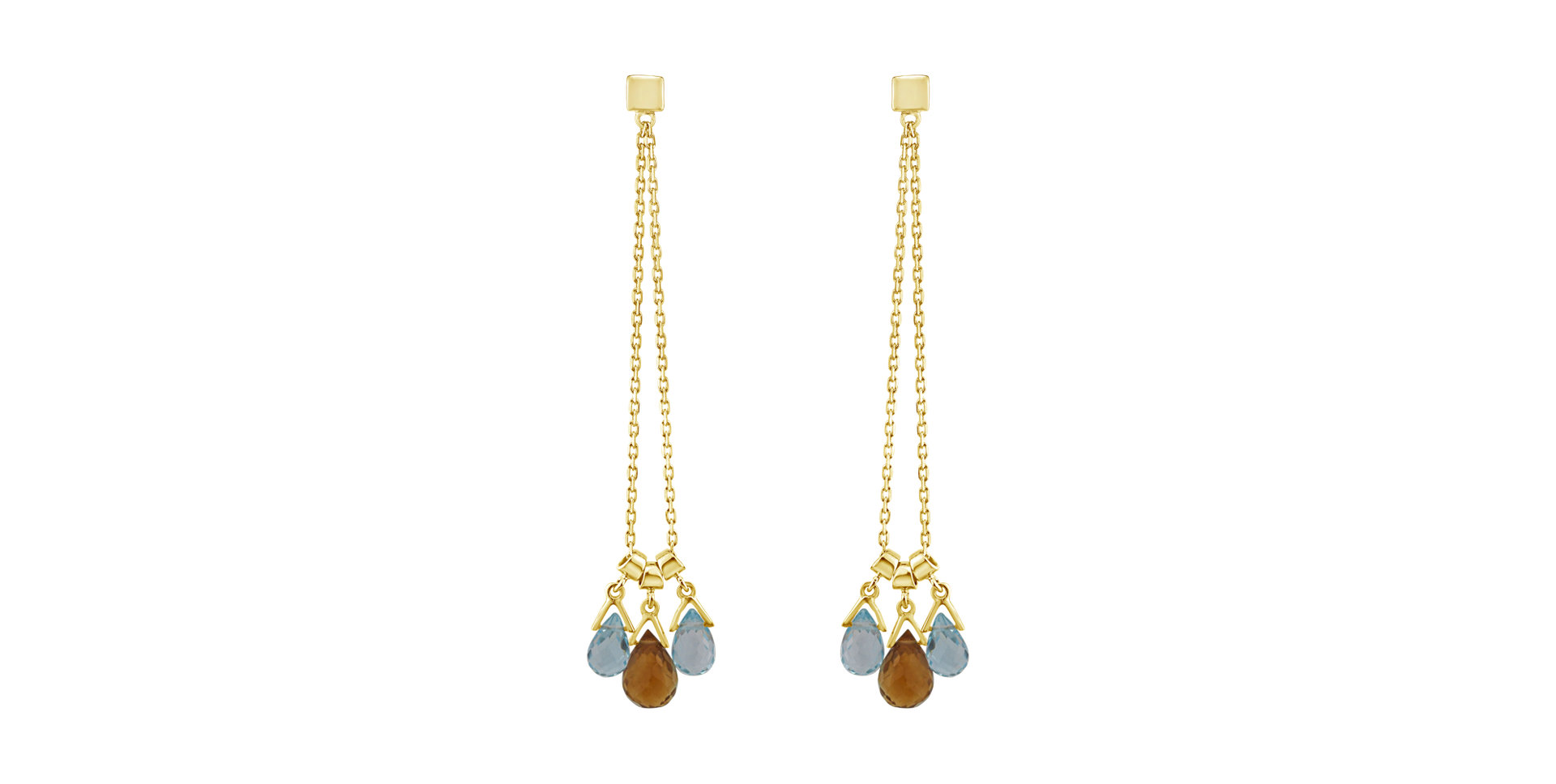 Earrings with Citrine and Topaz Guglielma