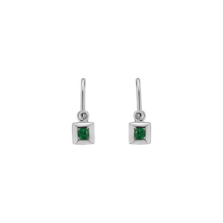 Children's earrings with Emerald Baby Dream