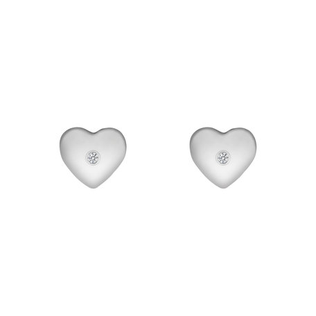 Diamond earrings Hearts