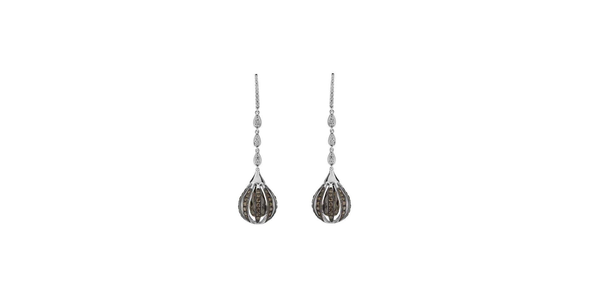 Diamond earrings and Quartz Habiba