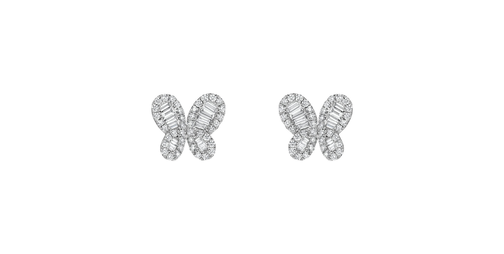 Diamond earrings Godiva Butterfly