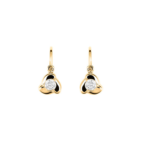 Children's diamond earrings Rose