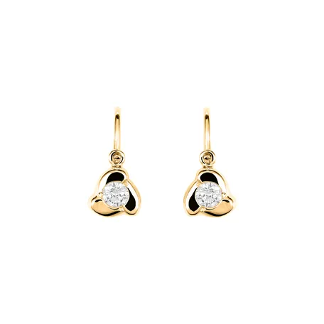 Children's diamond earrings Rose