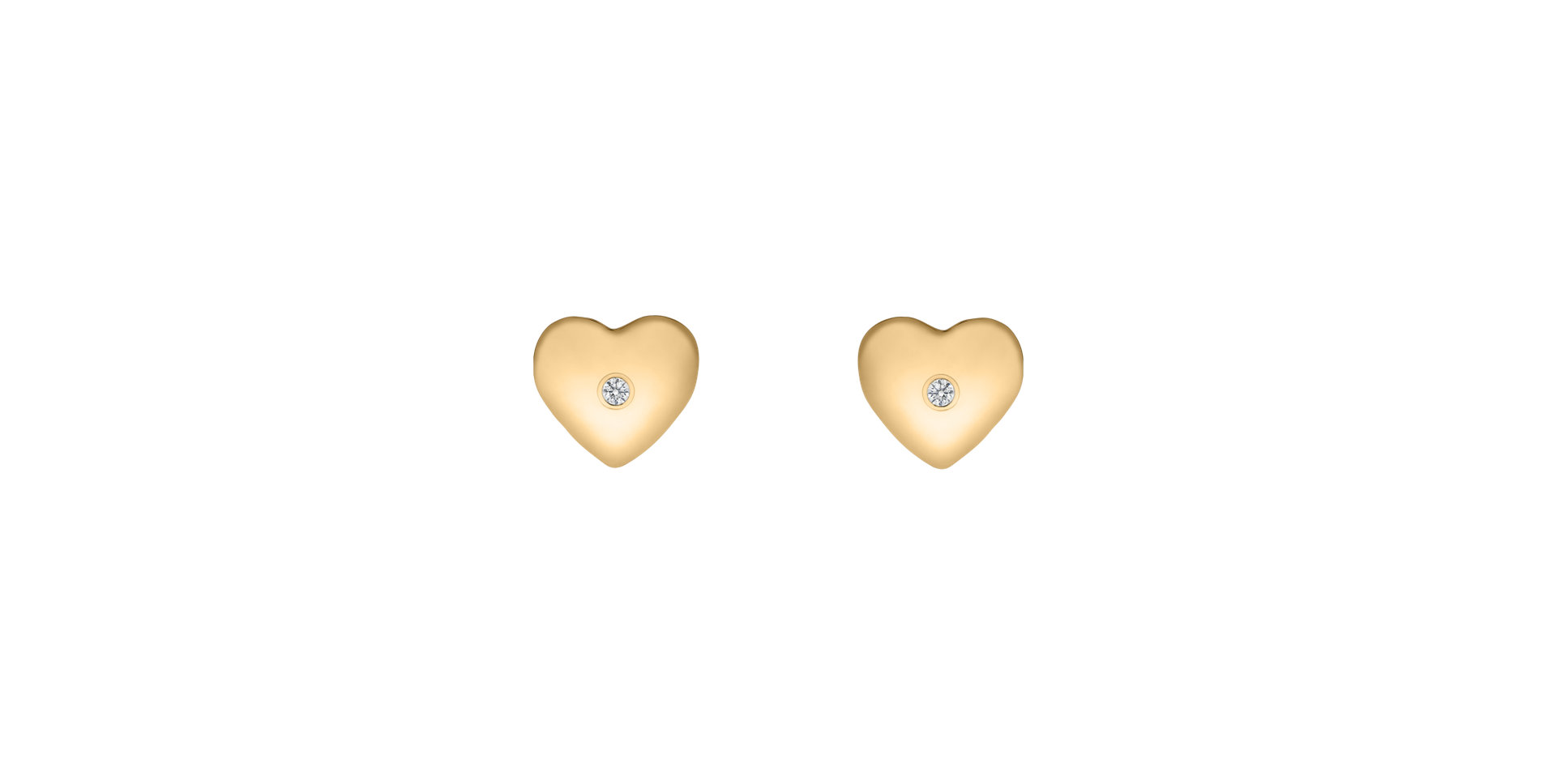 Diamond earrings Hearts