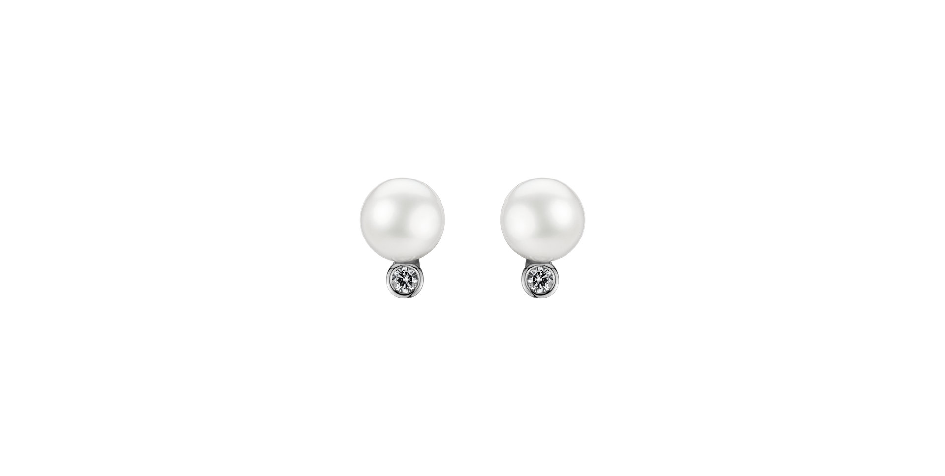Earrings with Pearl diamonds Living Ocean