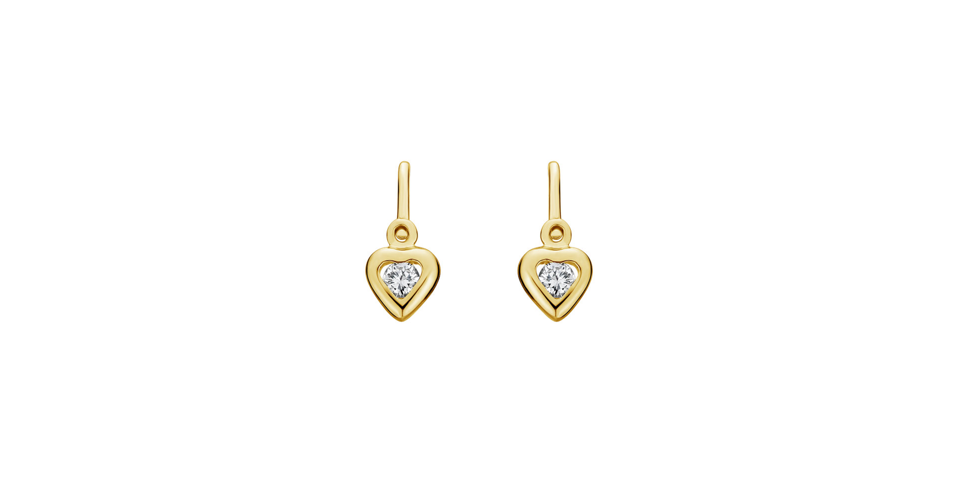 Children's diamond earrings Cute Kid