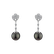 Diamond earrings with Pearl Lavish Sea5
