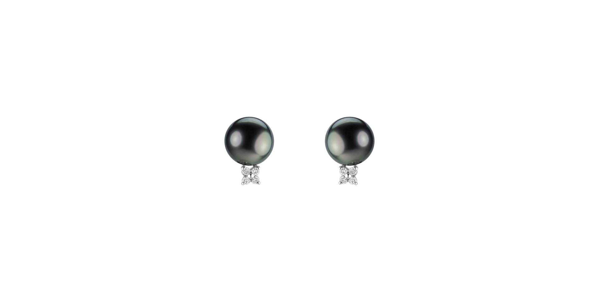 Diamond earrings with Pearl Dune