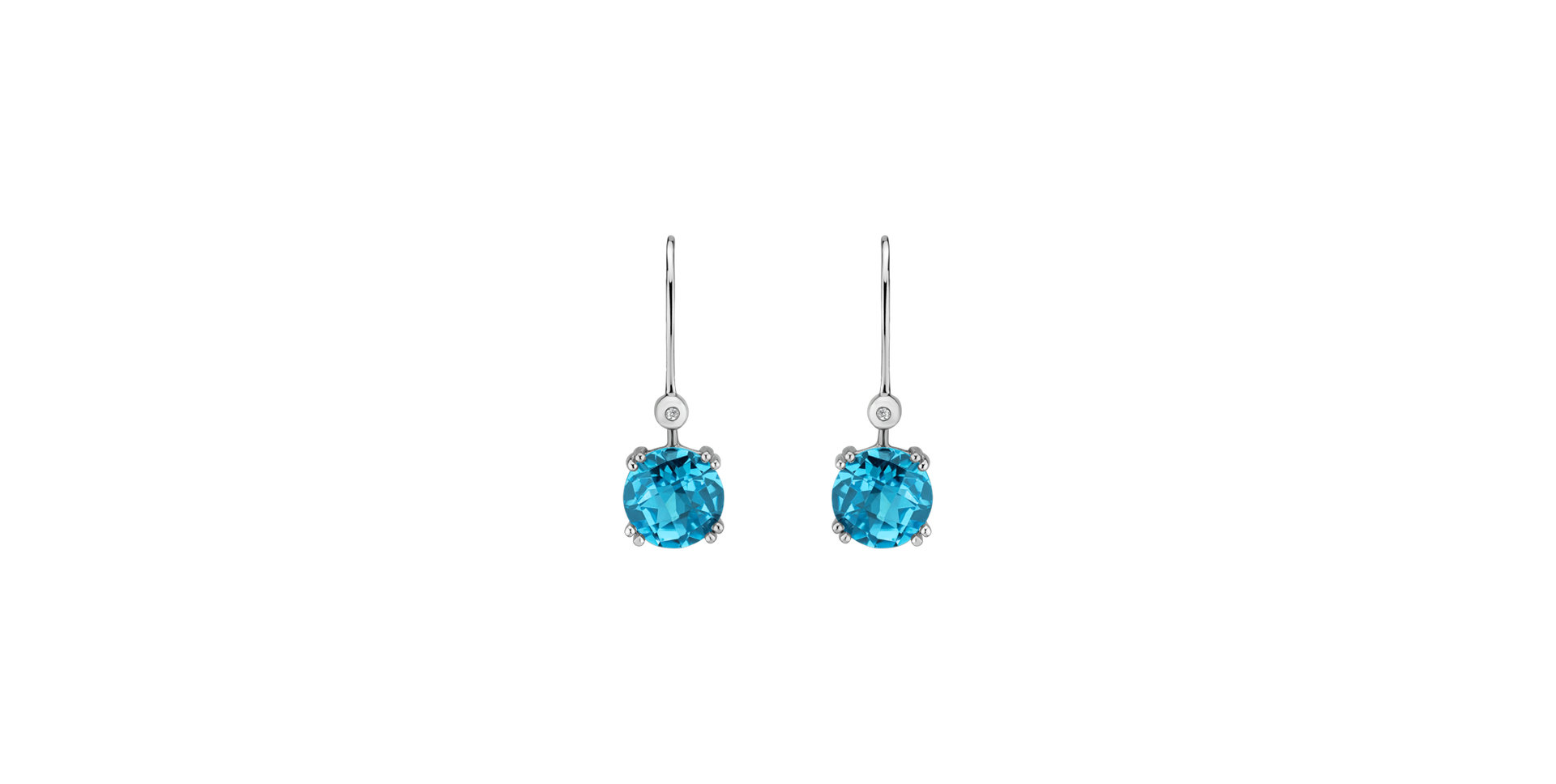 Diamond earrings with Topaz Souvenirs