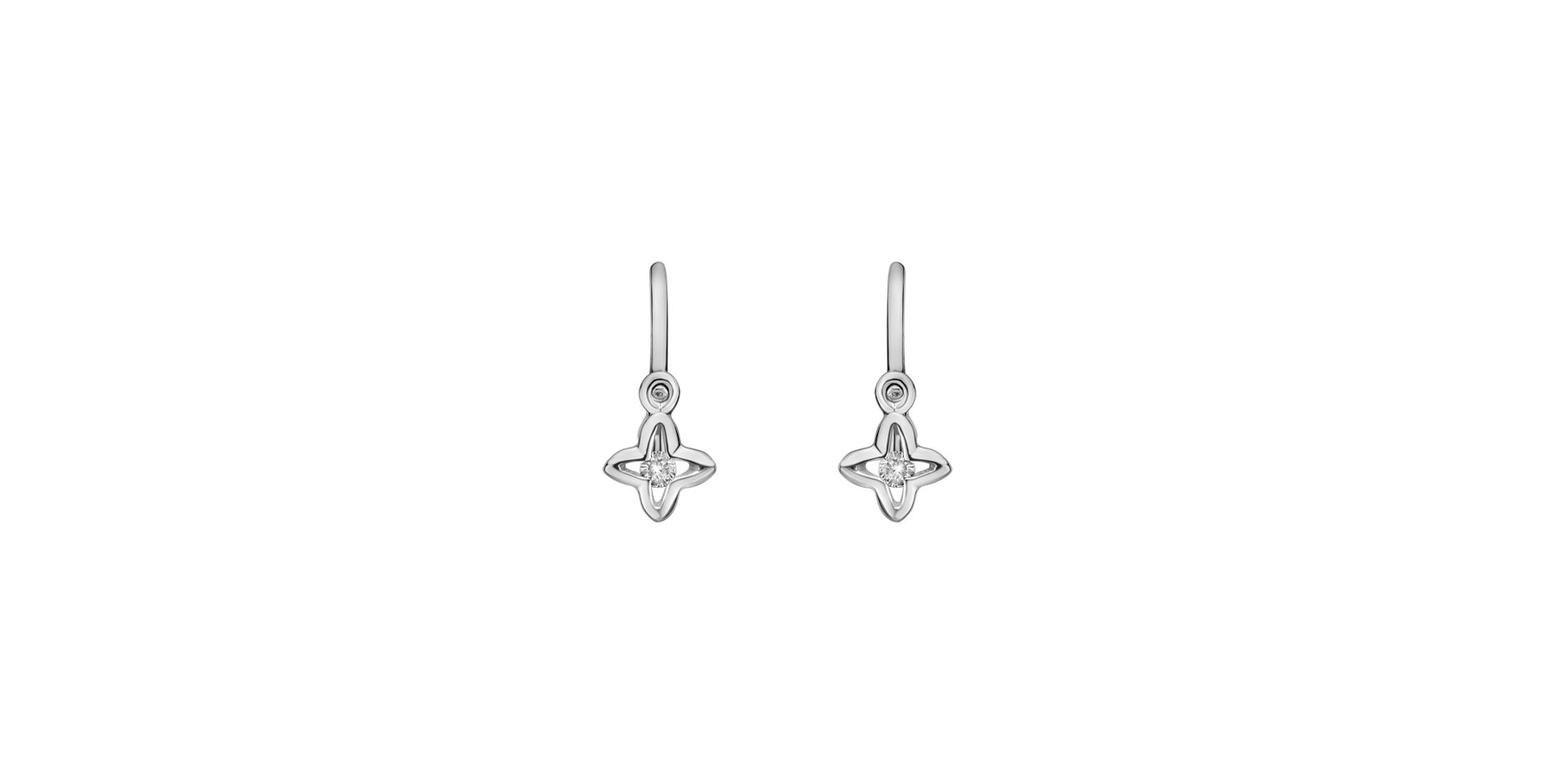 Children's diamond earrings Princess Star