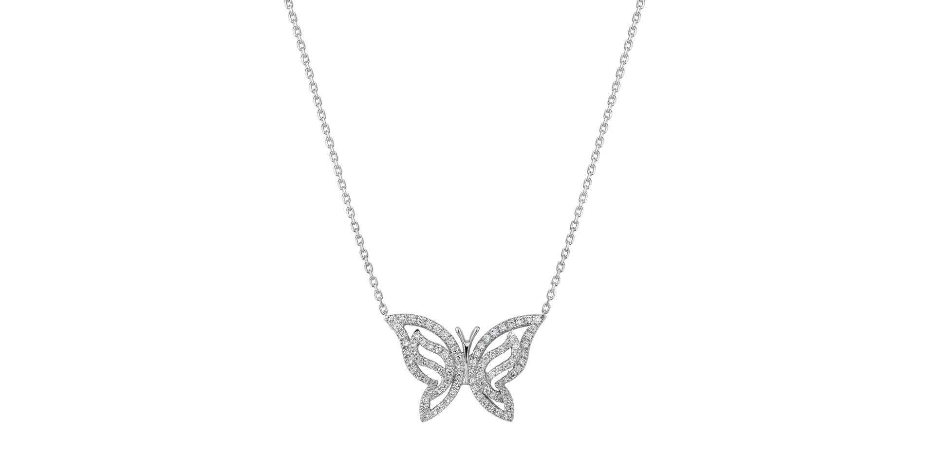 Diamond necklace Wings of the Sping