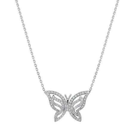 Diamond necklace Wings of the Sping