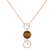 Diamond necklace with Citríne Unique Membership3