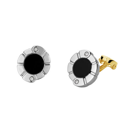 Cufflinks with Onyx Personal Hero