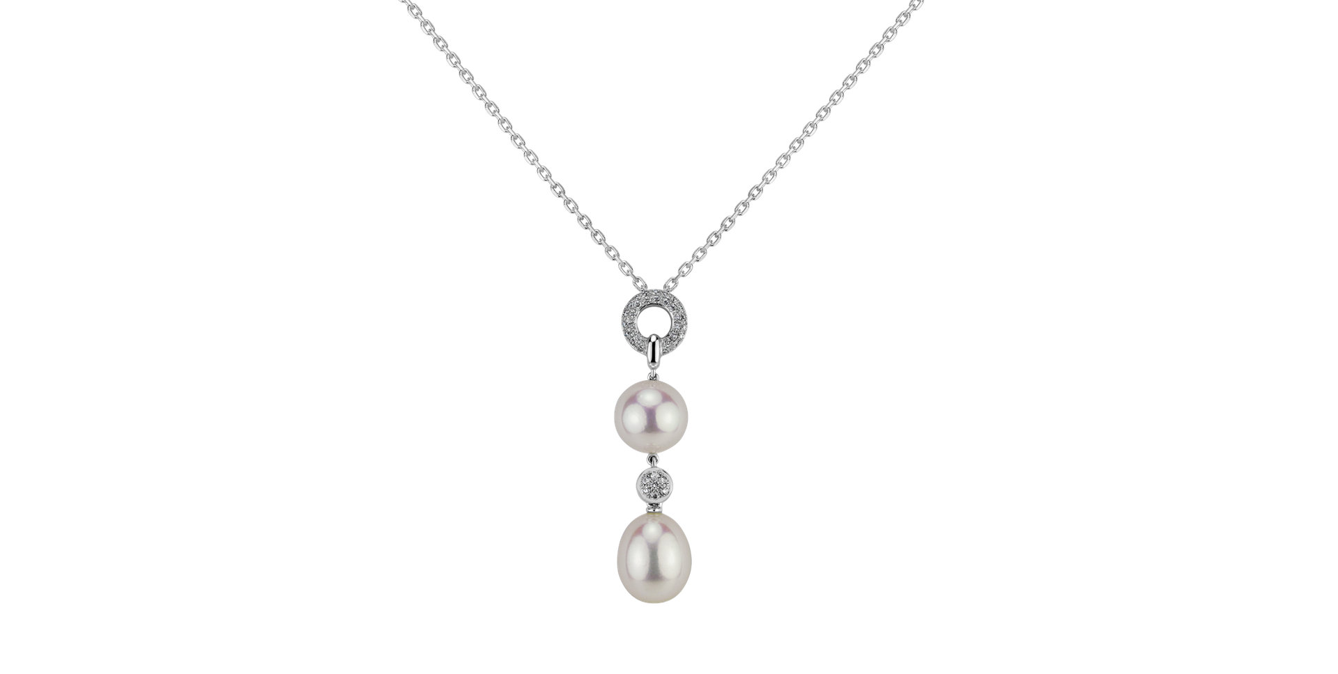 Diamond pendant with Pearl Pearl Empire