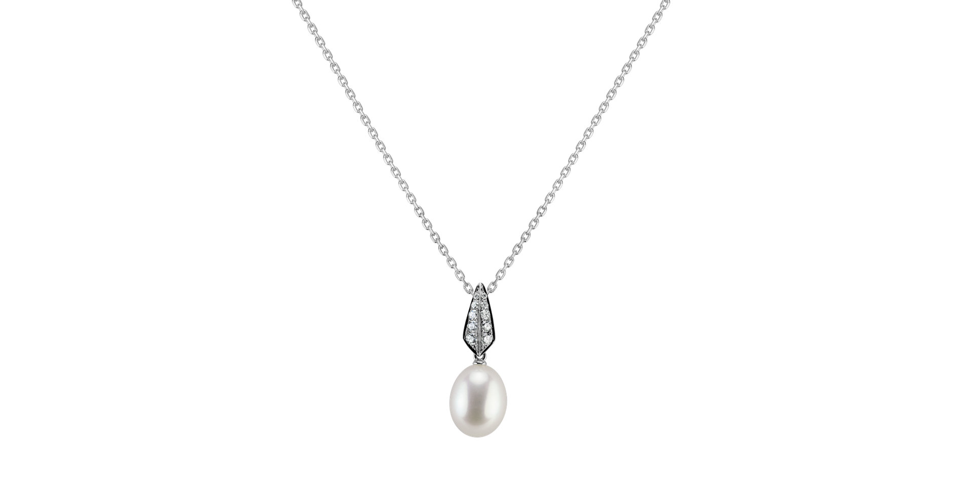 Diamond pendant with Pearl Doris Pearl