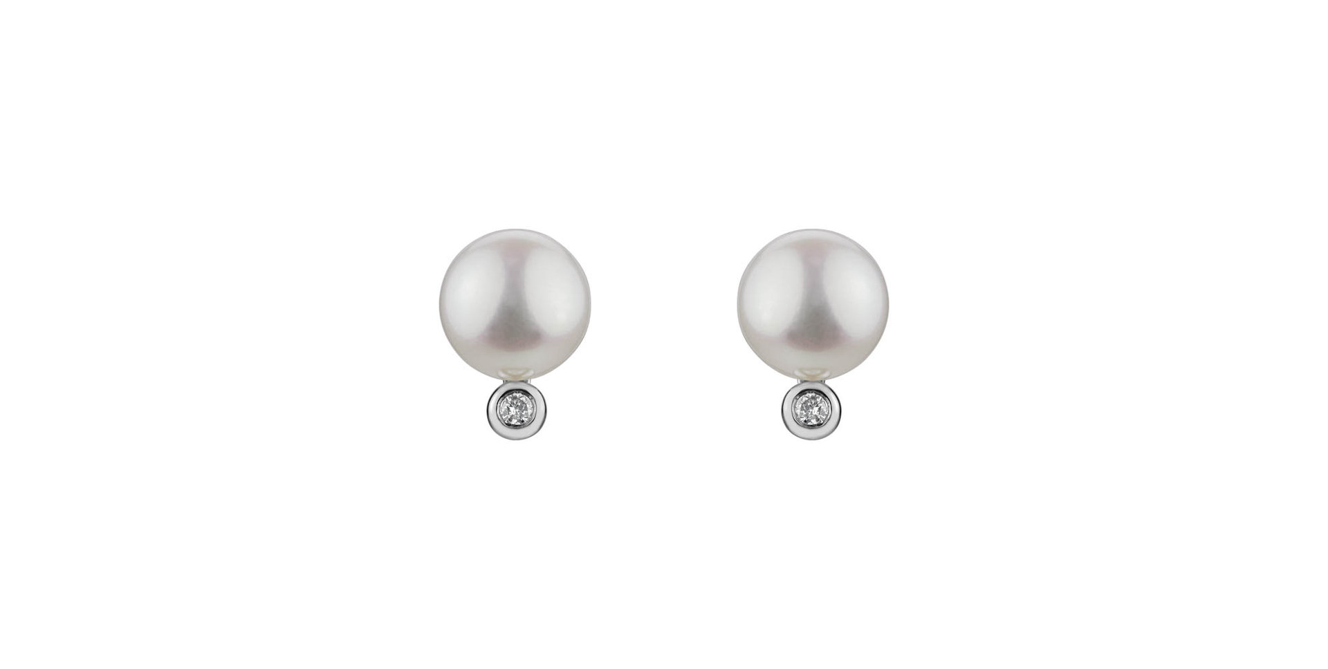 Diamond earrings with Pearl Soul of Sonia