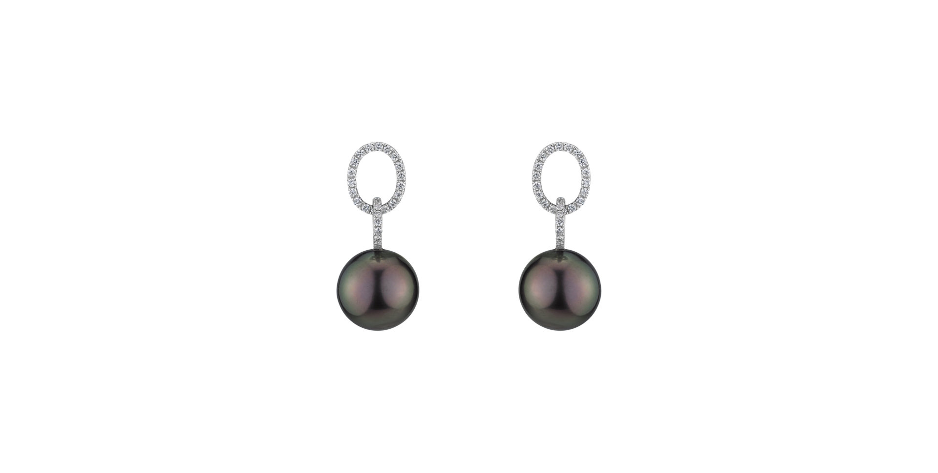 Diamond earrings with Pearl Thanelle