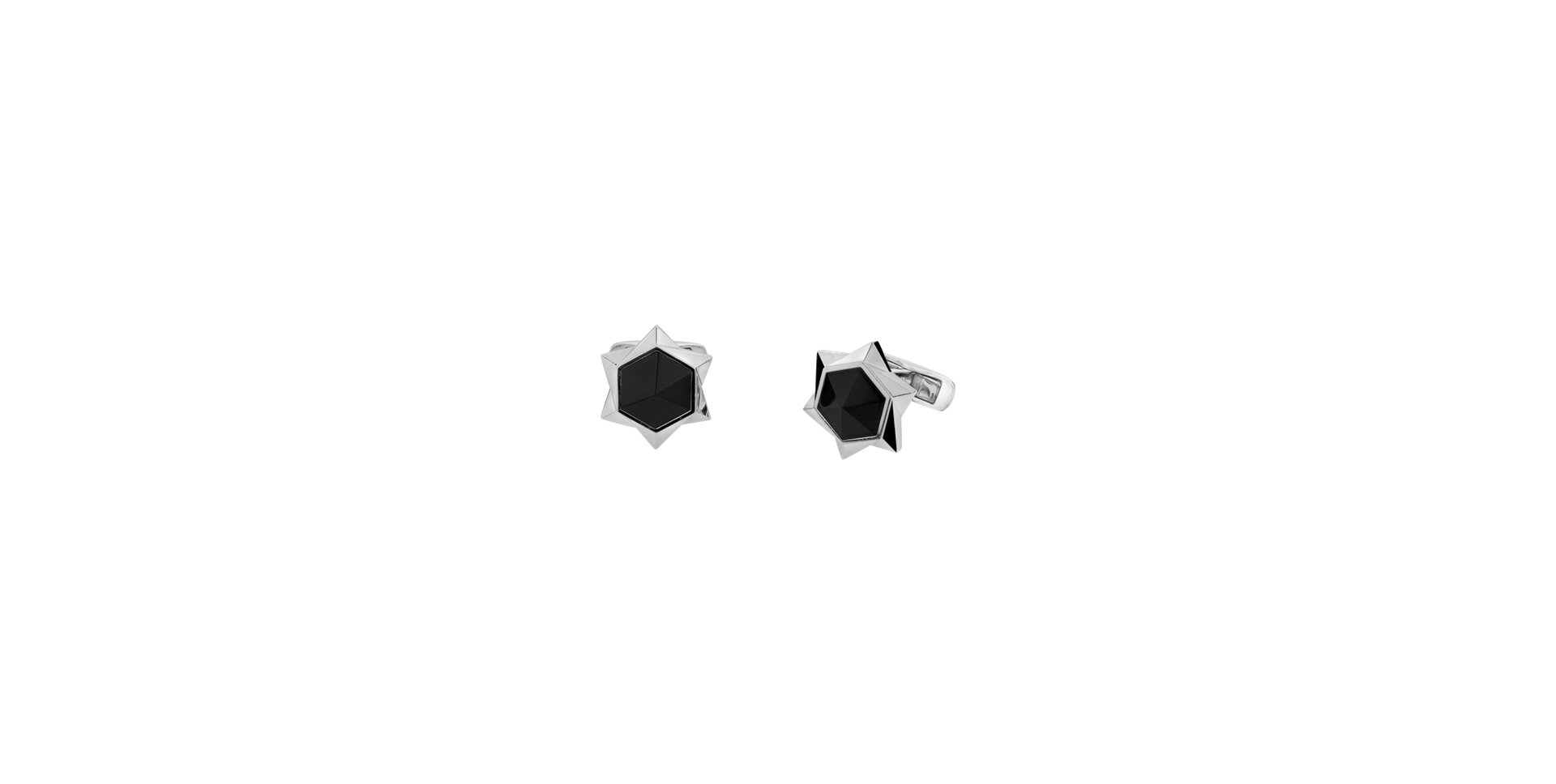 Cufflinks with Onyx Mozart Touch