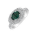 Diamond ring with Emerald Nadia3