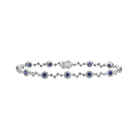 Diamond bracelet with Sapphire April