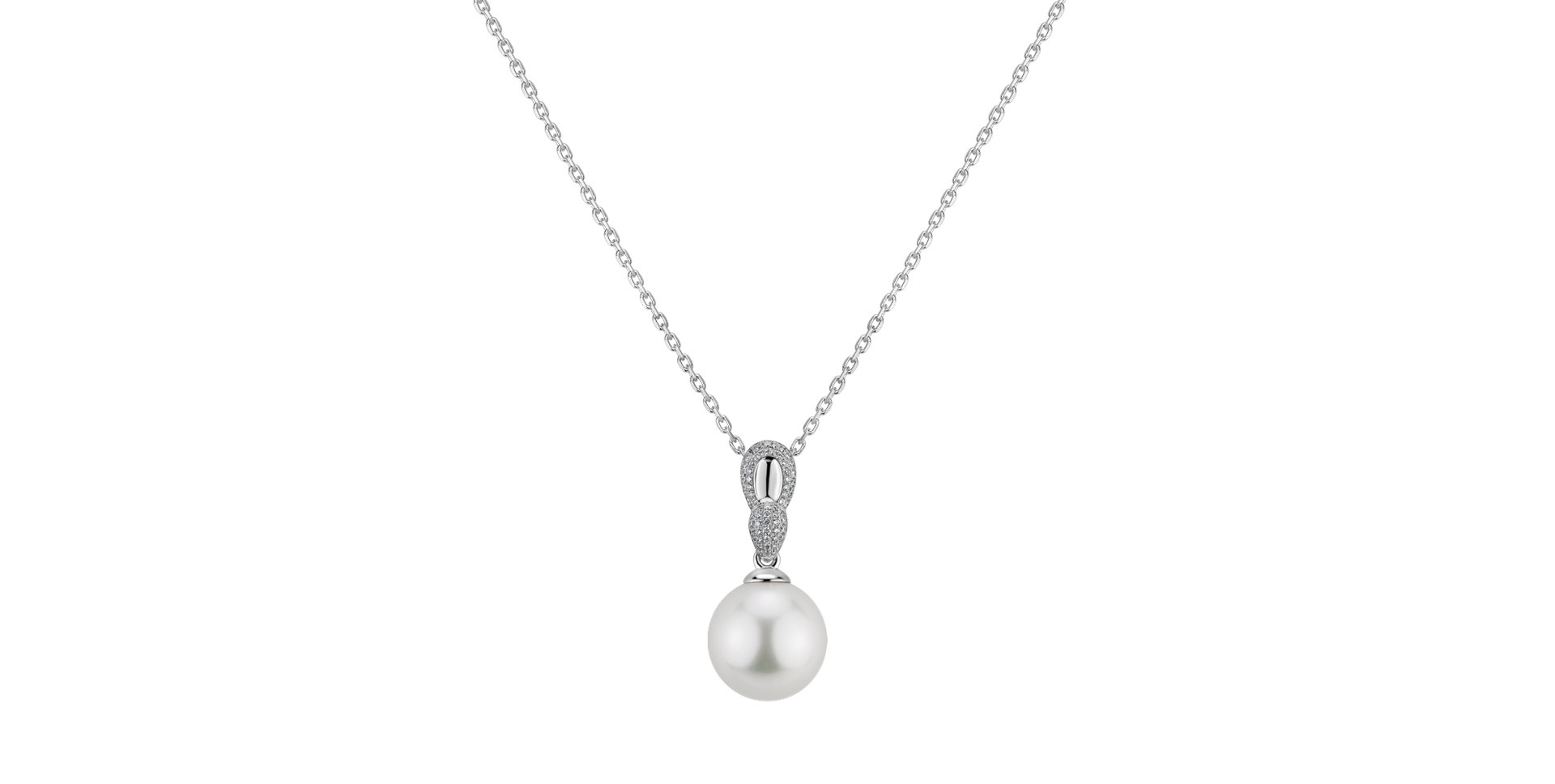 Diamond pendant with Pearl Dvine Passion